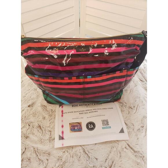 KATE SPADE DAYCATION SERENA MULTI STRIPE BABY BAG - Picture 7 of 7